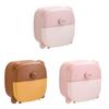 Pink Pig Bear Wall Mount Tissue Organizer With Nodrill Installation For Home Use And Gifting