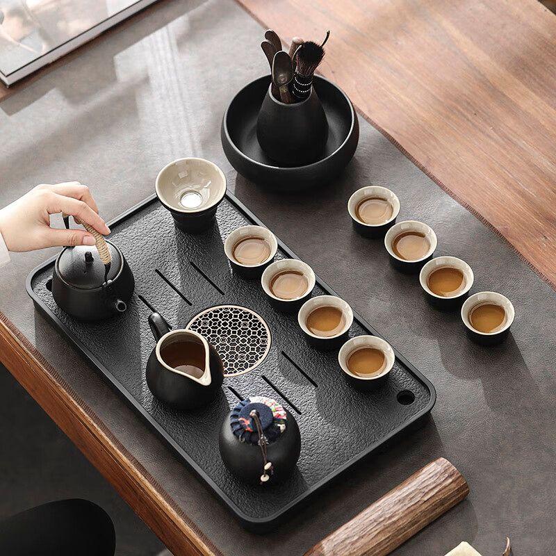 Qianyu Black Pottery Kung Fu Tea Set