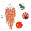 UV Resistant Fake Flowers Vine Design Golden Bell Willow Plastic Fake Plant  Parties Decor