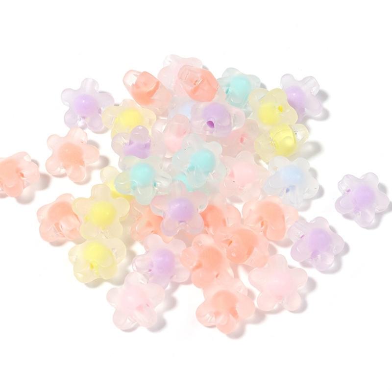 200PCS Craft Beads 12mm Jewelry Making Part Decorative Beads Beads Acrylic Texture Loose Beads Set for Jewelry Making