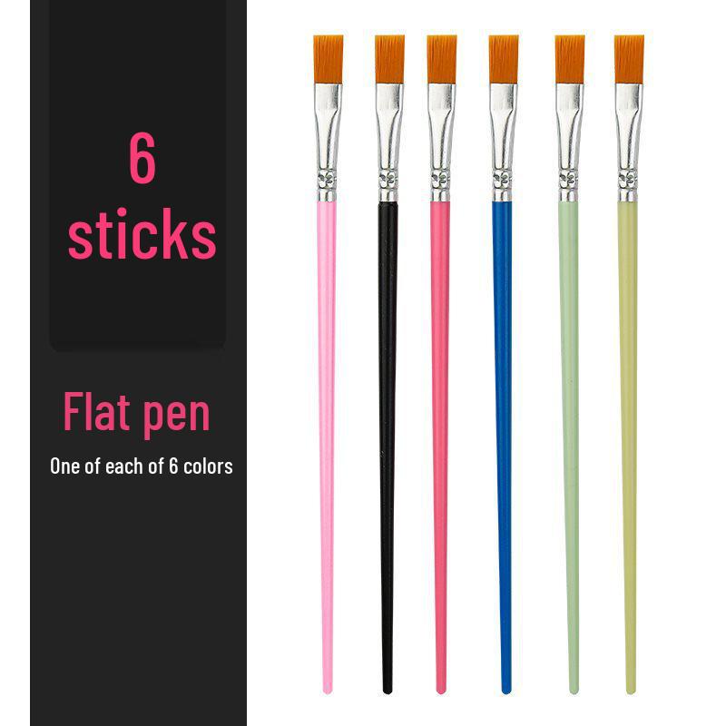 Wei Zhuang Kids' DIY Plaster Nylon Fine Liner Blue Brush for Oil Painting & Graffiti.