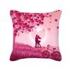 Peach Skin Pillowcase Valentine's Day Pillowcase Pink Heart-shaped Pillow Romantic Series Home Decoration Sofa Cushion Cover