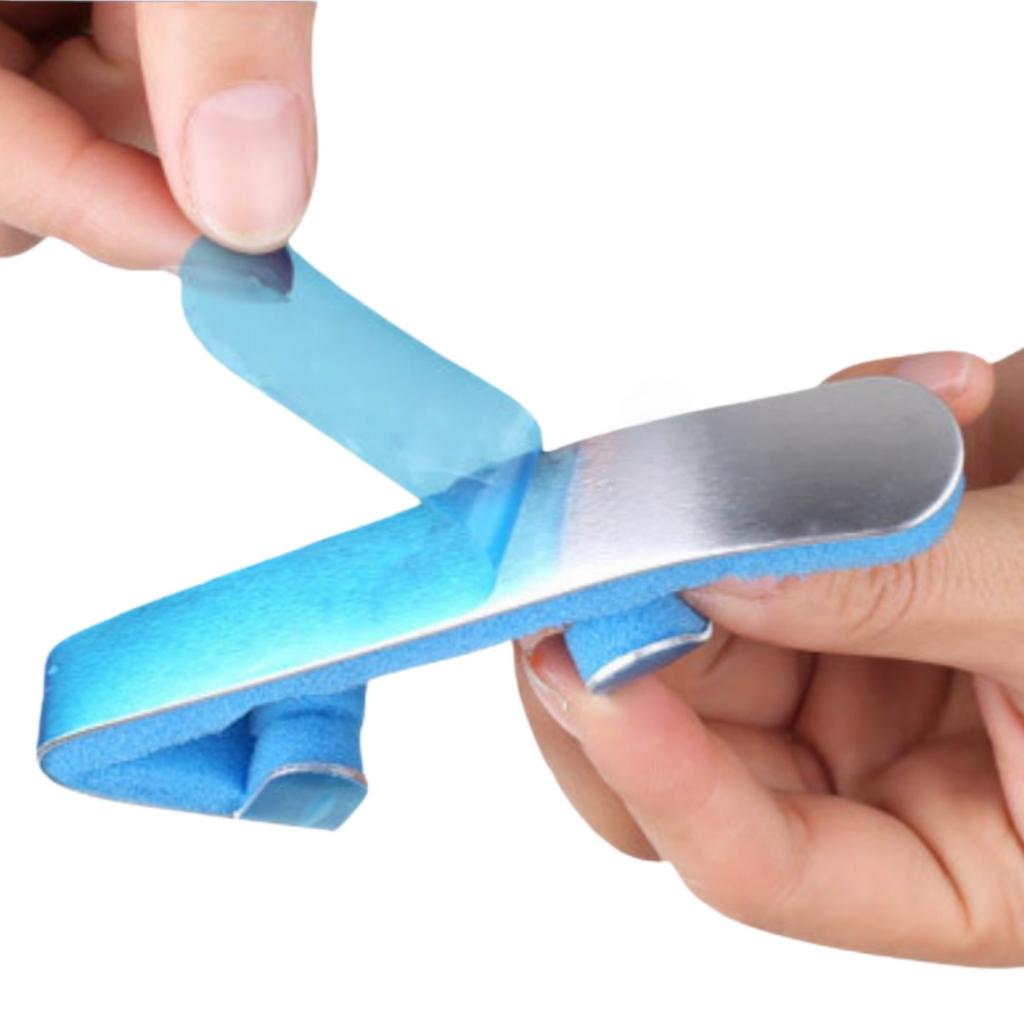 1pcs Aluminum Alloy Finger Fixing Splint with Sponge Finger Support Brace Finger Stabilizer Finger Joint Sprain Protective Cover