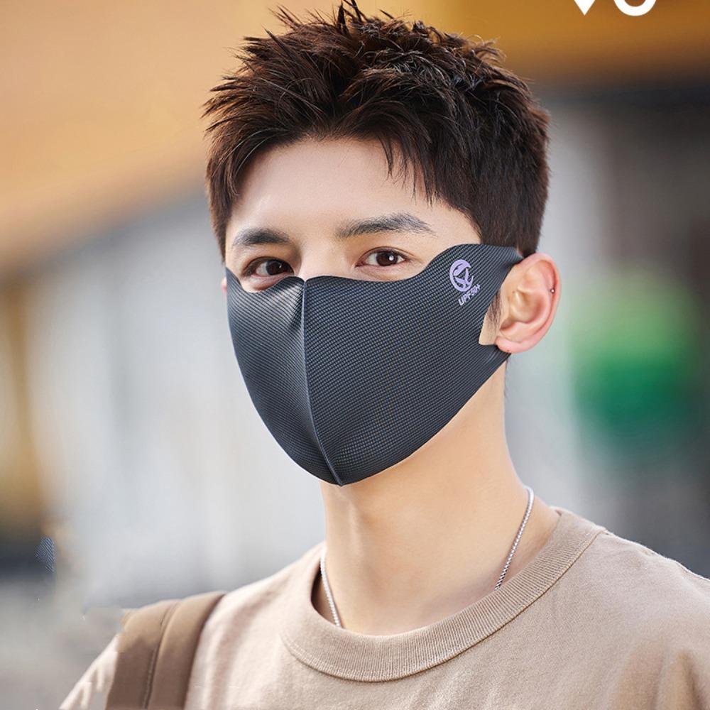 Face Mask Ice Silk Mask Sunscreen Face Scarf Face Gini Mask Thin Traceless Face Cover  Cycling