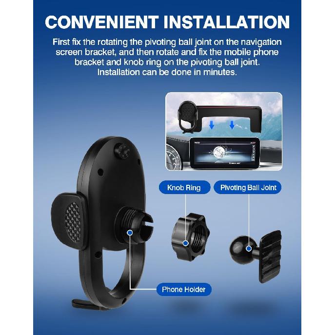 Autorder Custom Fit for Car Phone Holder 2019-2022 Mercedes-Benz C-Class GLC/2021 2022 V-Class Accessories Phone Mount 10.25" Screen Cell Phone