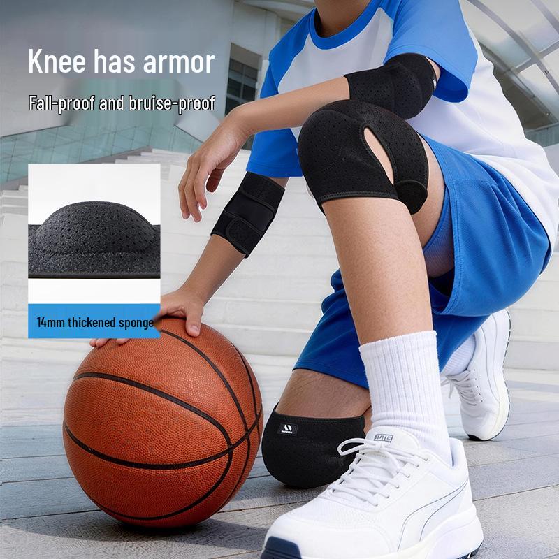 Kids' Sports Knee & Elbow Pads: Enhanced Protection for Basketball, Football, Running - Anti-Fall, Anti-Collision, Thick Padded Gear.