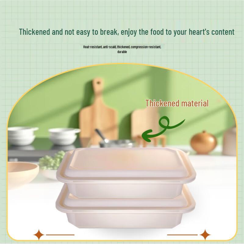 Huazhe Jingwei 850ML Biodegradable Corn Starch Meal Box