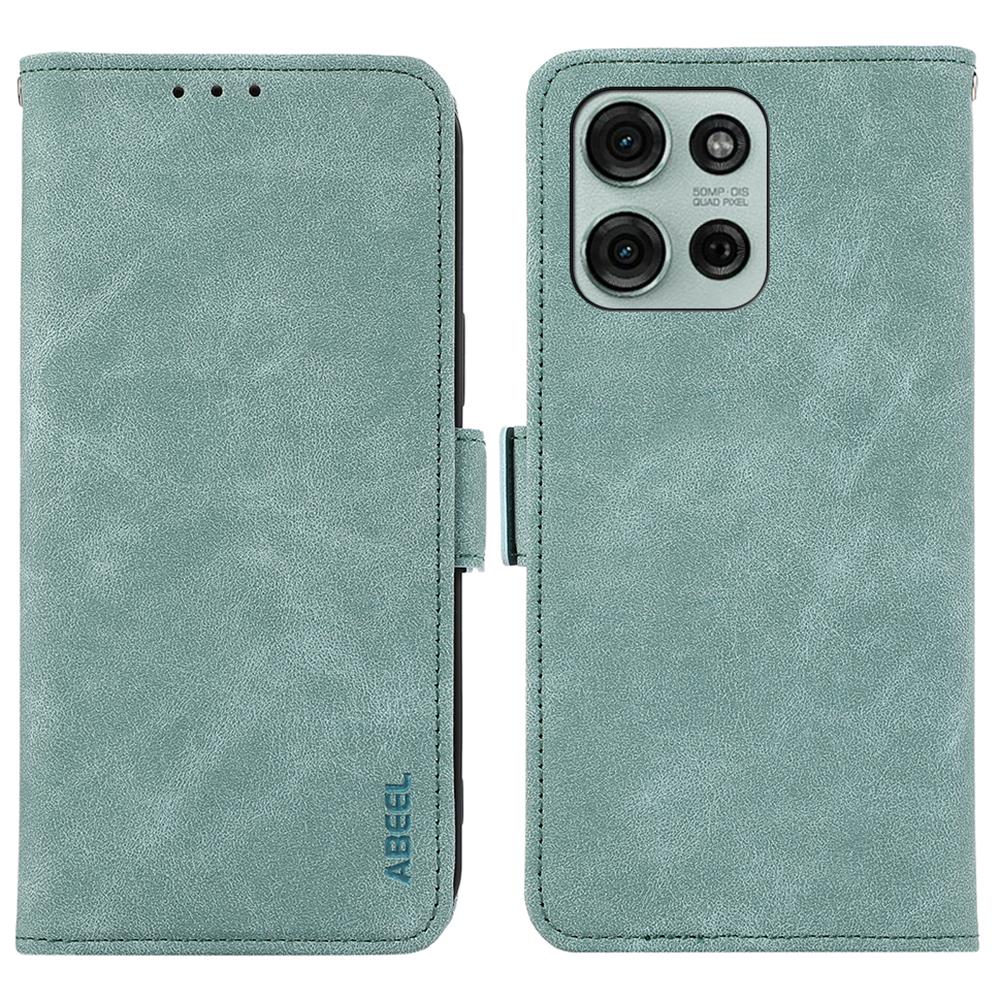 For Motorola Moto G75 5G Case PU Leather Folio Stand View RFID Blocking Phone Cover