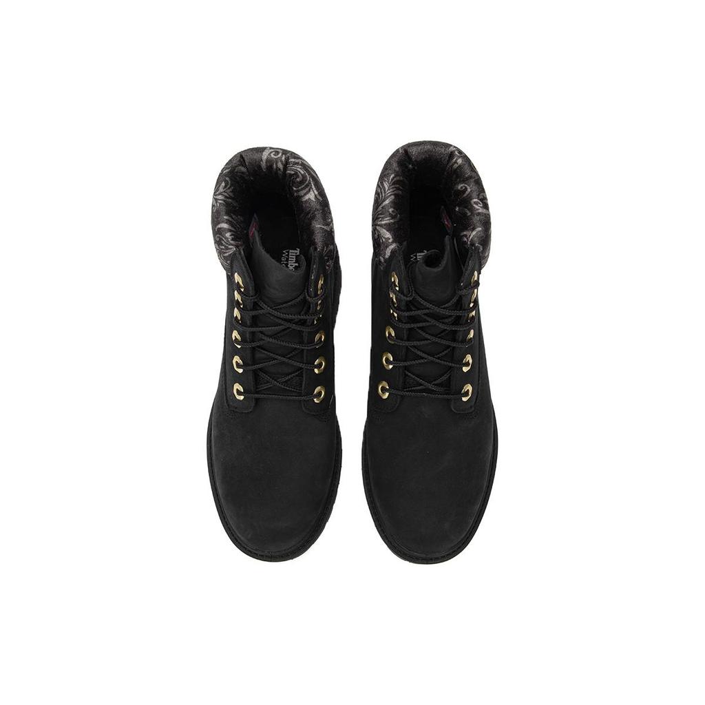 (WMNS) Timberland 6 Inch heritage Lace Up Cupsole Boots 'Black Nubuck' Women's A5M74001