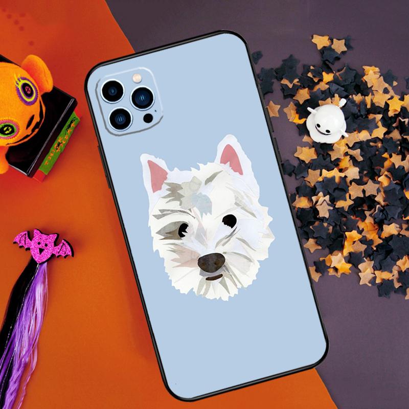 Westie Scottie Scottish Terrier Bumper Case For iPhone 16 15 14 Pro Max 11 12 13 Pro Max Mini XR 15 16 Plus 16e Phone Cover
