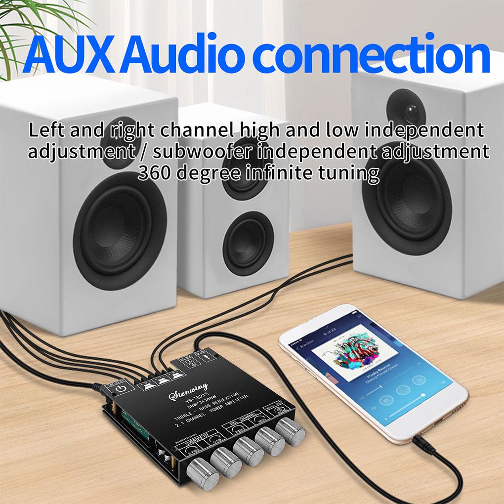 Amplifier HiFi 5.1 50Wx2 100W Short-circuit Protection APP Control Speaker Amplifying Board