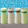 Water Bottle for Travel Leak Silicone with Portable Lid Suitable Office Camping Beach Hiking