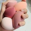 10pcs Beauty Sponges, Makeup Blender, Dry & Wet Use, Cosmetic Puffs In Random Colors & Shapes, Flawless Foundation Application