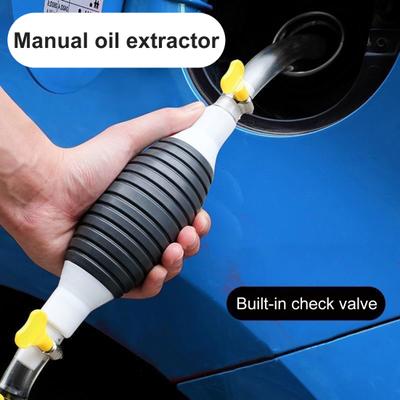 1 set di pompetta portatile per primer manuale, pratico tubo flessibile per pompa carburante per auto, moto unidirezionale