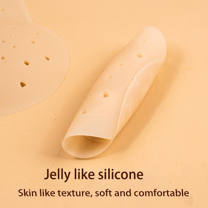 Breathable Silicone Nipple Cover Self Adhesive Bras Invisible Strapless Sticky Bras Breast Lift Pasties for Womens