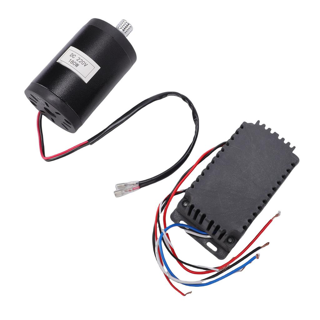 Kit Controller Motore Ruota da Tornio in Alluminio Plastica Motore 180W con Controller Accessori Macchina per Modellare la Ceramica
