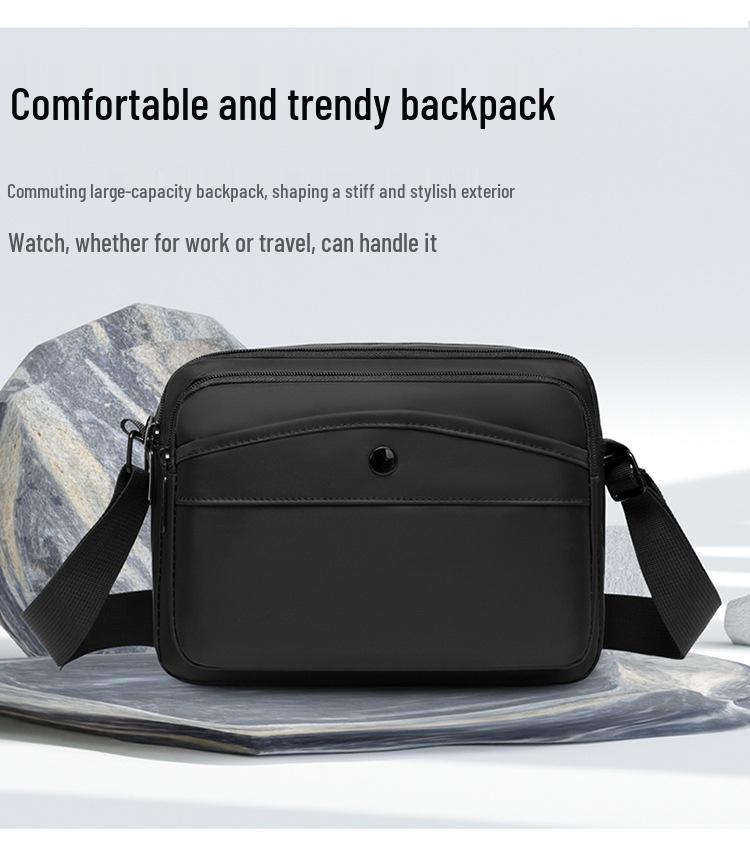 Men's Casual Oxford Cloth Crossbody Backpack for Daily Commute and Sport
