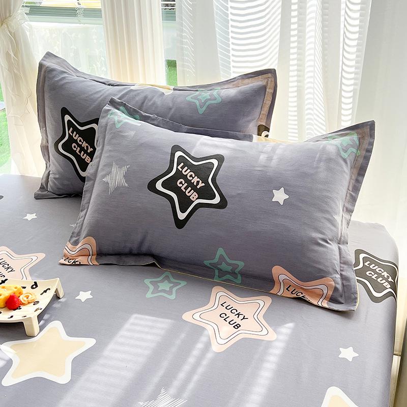 Cotton Pillowcases: Pure Cotton, Simple Style for Home, Dorms, Single & Double Rooms (Single/Pair)