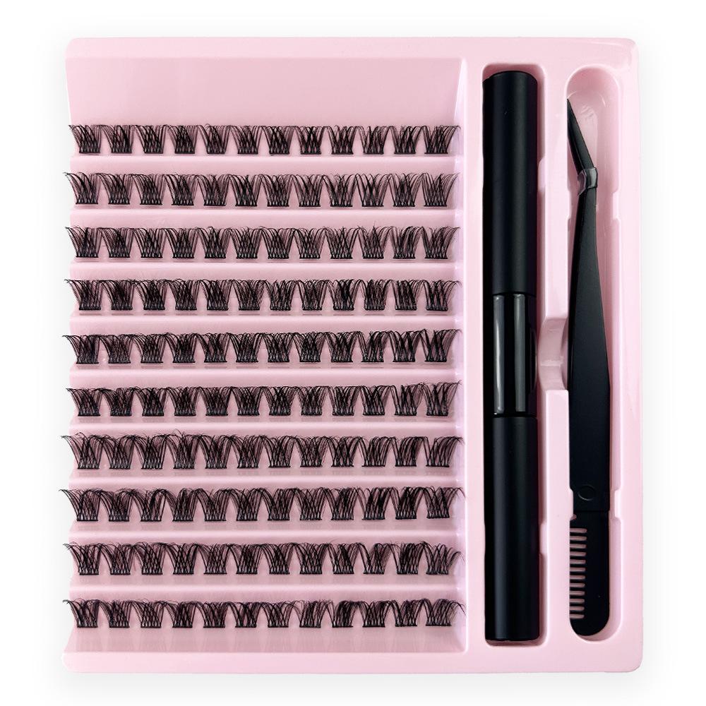 New Hot-Selling Segment Cluster False Eyelashes for Self-Grafting - Large Capacity for European and American Markets.