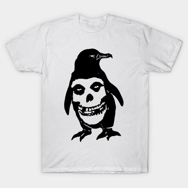 

Men Black Print T-shirt Misfit Penguin No-Cut Transfer Paper Print Cotton Tshirt 4XL белый