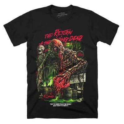 Powrót Żywych Trupów Uszkodzenie Mózgu Koszulka Unisex - Zombie Horror Czarny Humor Graficzna Koszulka Najlepiej Sprzedająca się Wysoka Jakość Wygodna