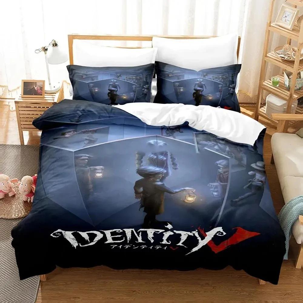 Anime Game Identity V Bedding Set Duvet Cover Bed Set Quilt Cover Pillowcase Comforter King Queen Size Boys Adult Bedding Set