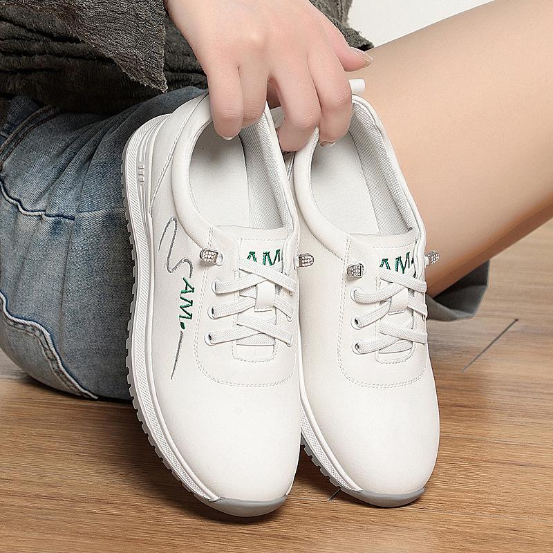 Fashion Mom Shoes Comfortable And Not Tiredsports White Shoes For Women In Spring And Autumn Travel Casual Shoes Soft Sole Shoes Women
