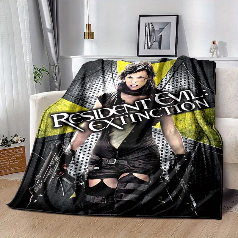 1 Stück Resident Evil: Aussterben, Gemütliche Wohnzimmerdecke, Perfektes Geschenk! Schlafzimmer, Wohnzimmer Sofadecke, Reise Outdoor-Decke. Ideal für Camping, Ca