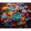 5d DIY Diamond Painting Full Square Succulent Plants Diamond Embroidery Beads Sets Mosaic Flower Rhinestone Picture