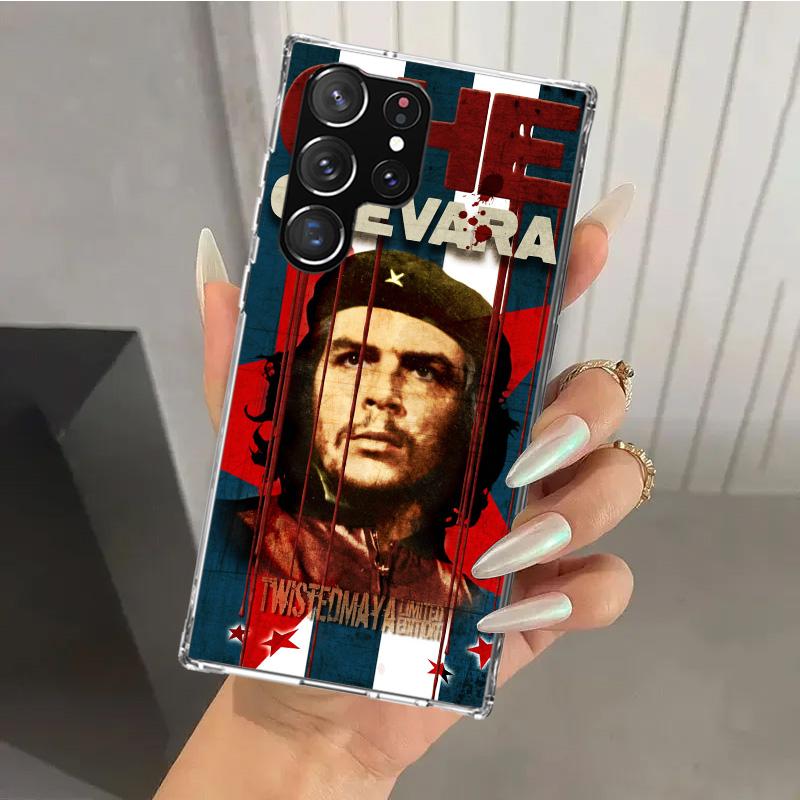 

Che Guevara Cigarett Phone Case for Samsung Galaxy S26 S24 S23 Ultra S25 Edge S22 S21 Plus S20 FE + Soft Print Shell Funda Galax Samsung S24