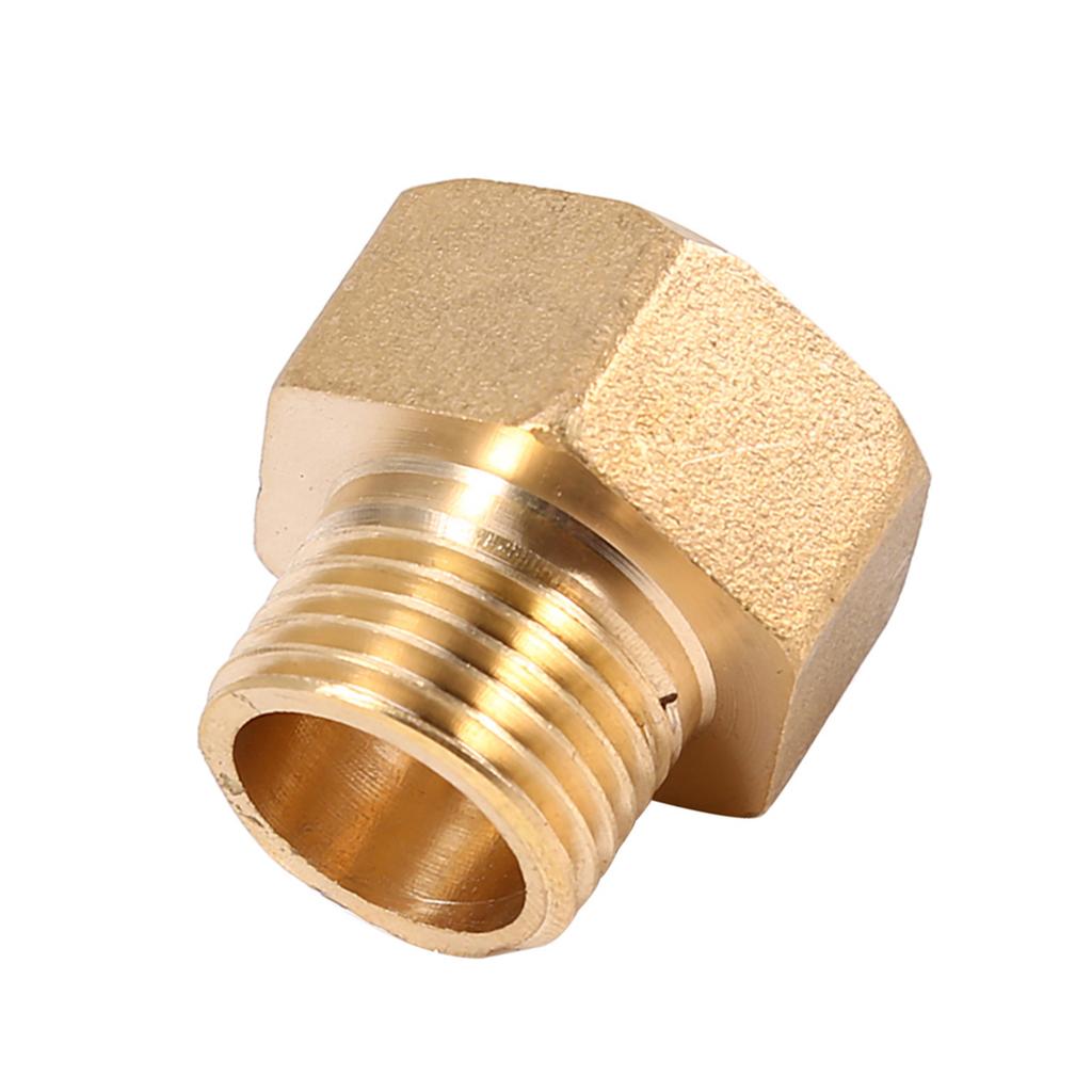 1pc Brass Water Pipe Hex Bushing Reducer Adapter 1 2BSPT Male and 3 4BSPT Female Thread