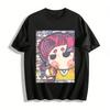 Honkai: Star Rail Kafka Chibi Print Casual Top Anime Game Peripheral Loose Breathable T-Shirt Pure Cotton T-shirt