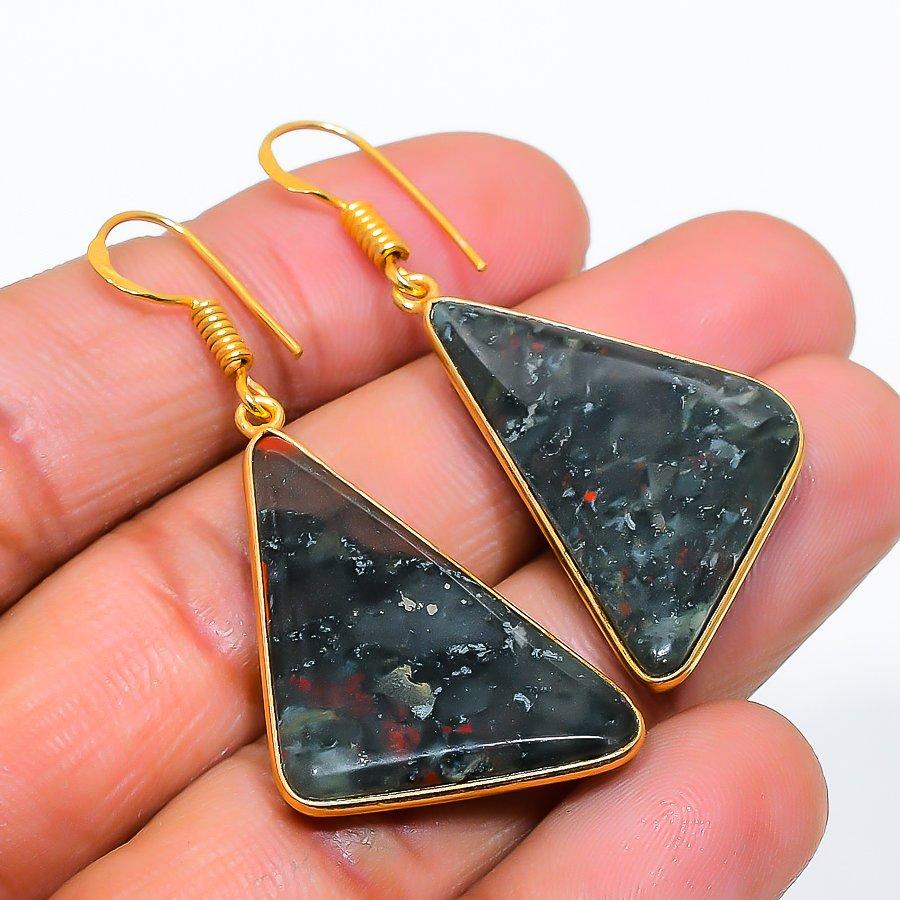 

Boulder Opal Gemstone 925 Solid Sterling Silver Jewelry Earring 1.73 GK-5783