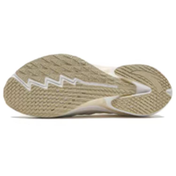 Anta Mach 4.0 Comfortable Fit Fabric Synthetic Leather Shock Absorbing Durable Low Top Running Shoes Women sneaker Beige 122425583S-1