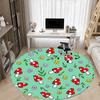 1PC Mushroom Pattern Chair Carpet for Office, Indoor Non-Slip Washable Carpet, Soft Comfortable Mat For Office Room yy250930225