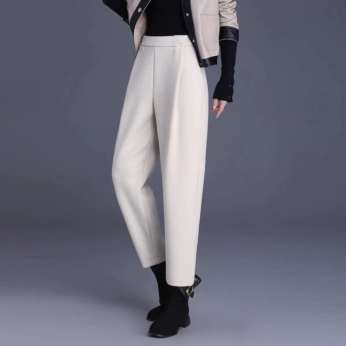 

Women s Woolen Harem Pants: Scythe Casual, Banana Radish, Spring/Autumn Nine-Point Style. M / 26 inches / 90-102 lbs