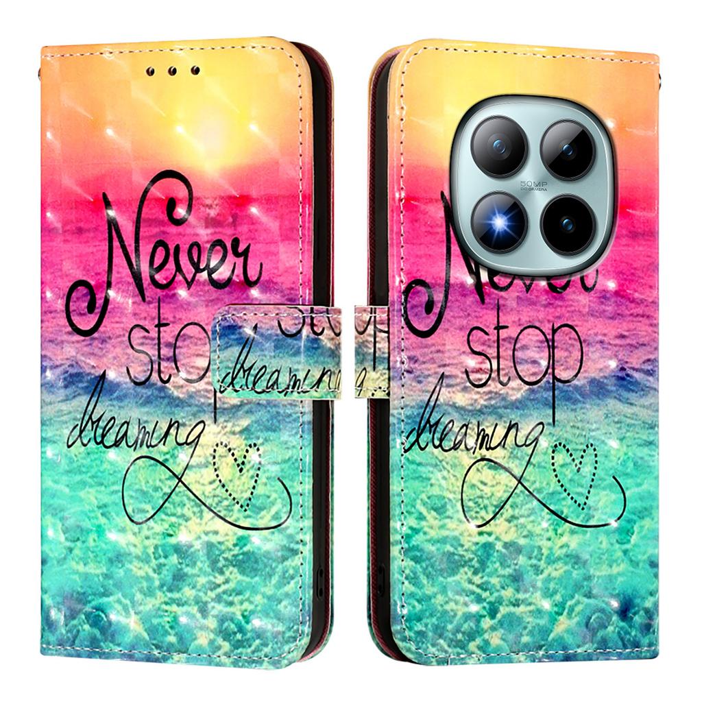 For Xiaomi Redmi Note 15 Pro+ 5G Leather Case Pattern Printing Wallet Stand Mobile Cover with Strap