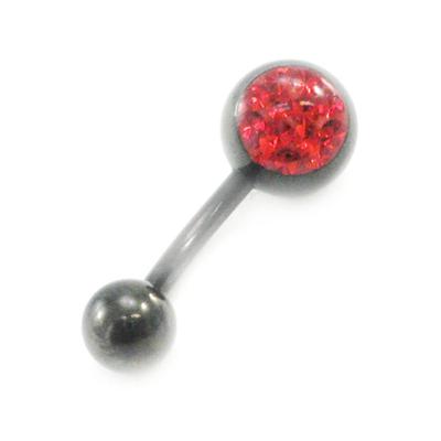 [I9489] - Czerwony piercing do ciała „Kryształ”.