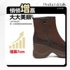 Autumn and winter new thick heel medium heel short boots cotton shoes warm velvet boots heightened platform versatile women's shoes