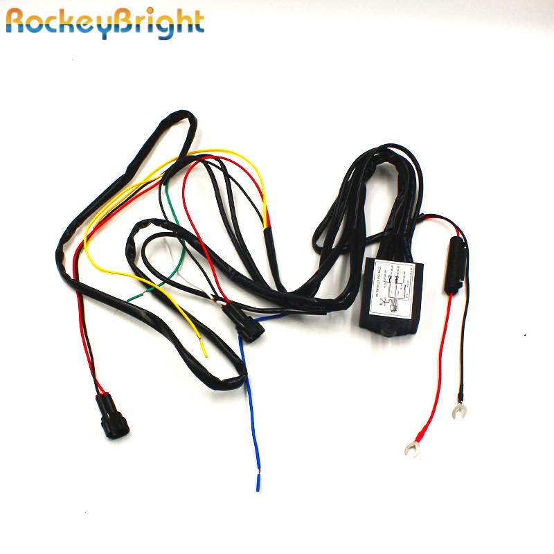 Rockeybright Контроллер ДХО Автомобильный Светодиодные Дневные Ходовые Огни Реле Жгут Диммер Вкл Выкл Переключатель 12-18В Автомобильный Контроллер ДХО