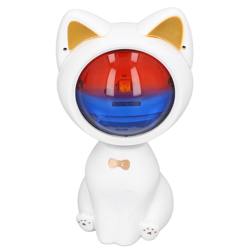 Biały Kot Lampka Nocna Lampa Projekcyjna Wschodu Słońca Obracana o 360 stopni Regulowana Głowica Ładowanie USB do Vloga