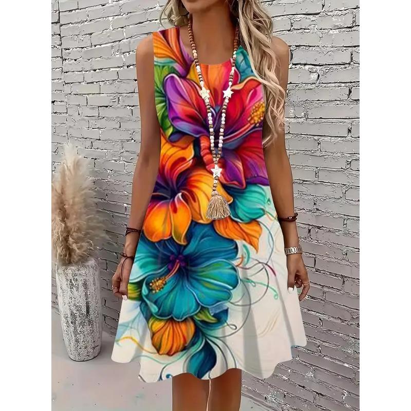 Женский летний высококачественный сарафан, милый мультяшный безрукавный сарафан на бретельках S