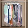 Garment Bags for Hanging Clothes Dustproof Clear Suit Bags with Side Zipper Gussets Waterproof Travel Dress Bags for Closet Storage Moving