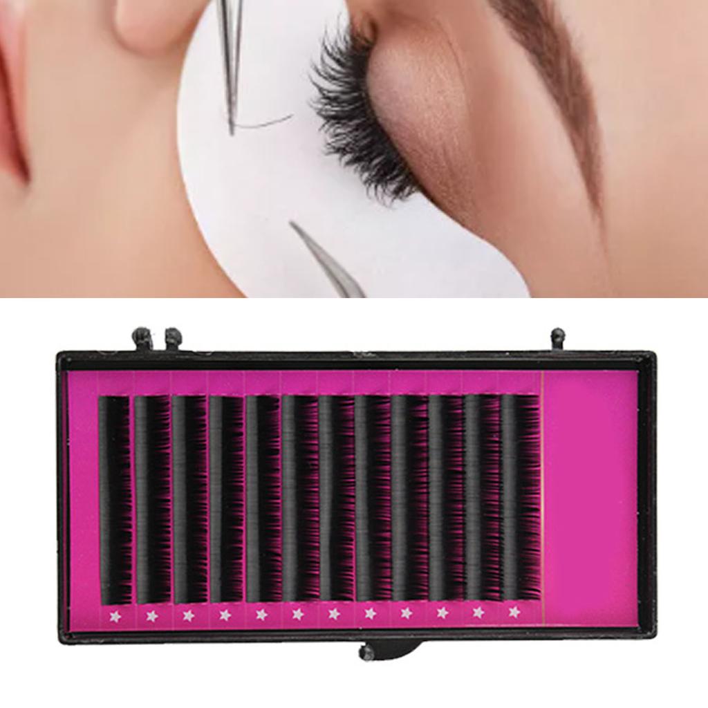 False Eyelashes 0.07D Round Eye Lashes Pretty Look Comfortable for Party Dating Makeup
