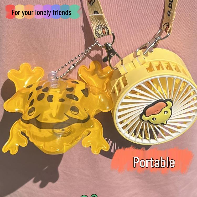 Glowing Frog Balloon Backpack Pendant Keychain – Cute Cartoon Gift