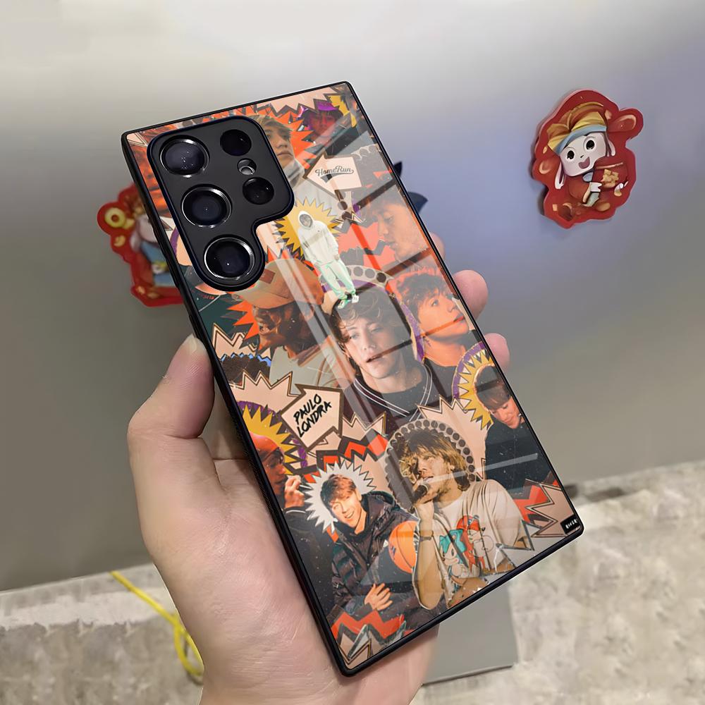 

P-PauloS Londra Homerun Phone Case For Samsung S26 S25 Ultra S23 S22 S24 S20 Fe S21 Plus A54 A53 A16 Glass Cover Samsung s25ultra