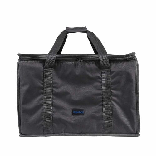 Cherrboll Eco Bag, Shopping Bag, Insulated, Thermal, Storage Bag, Lunch Bag, Large Capacity, Waterproof, Foldable, Fits 18-inch Pizzas, Delivery Only
