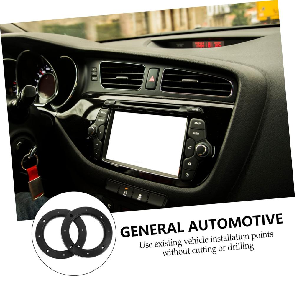 JEWEDECO 4 Pairs Car Speaker Spacer Ring Pair Durable Easy Installation