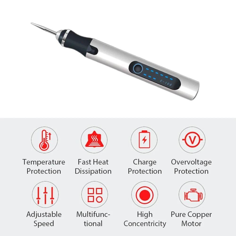 Rechargeable Engraving Pen Set 3 Speed Regulation Electric Rotary Grinding Tool  DIY Engraving