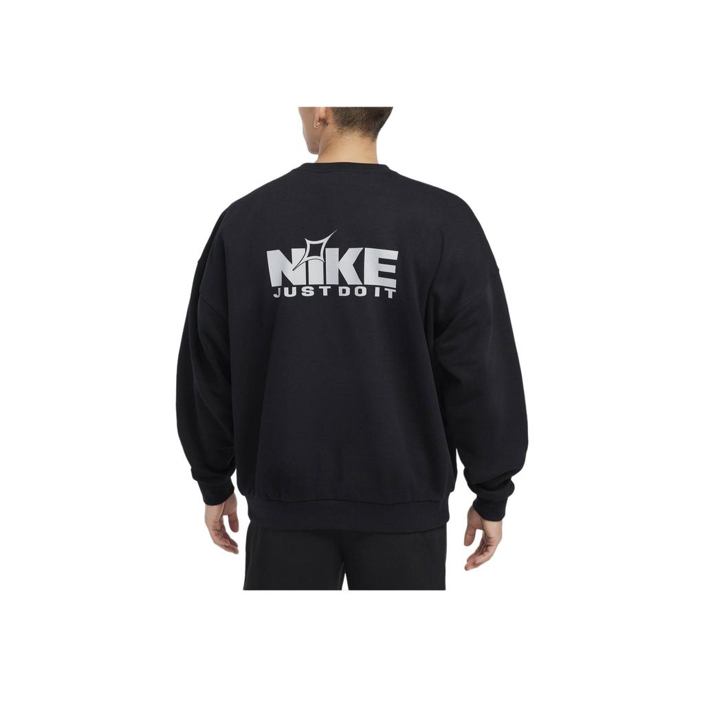 Nike Klubowa Oversize'owa Bluza z Logo Wygodna Modna Bluza Męska Czarny Szary Wilczy HQ2962-010